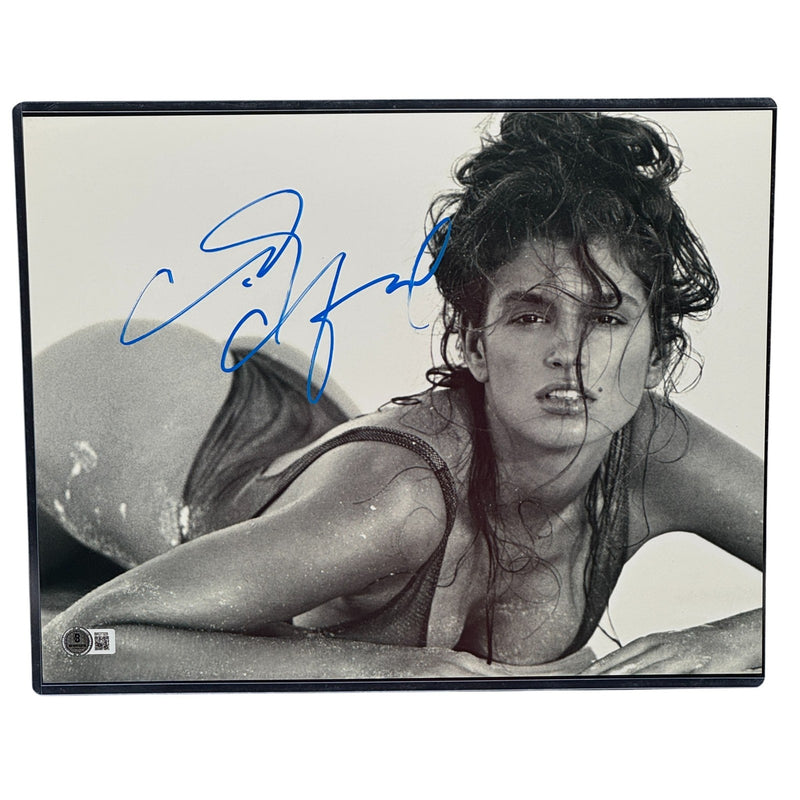 Cindy Crawford Signed 11x14 Sexy Stunning Super Model Photo Beckett Authentic!