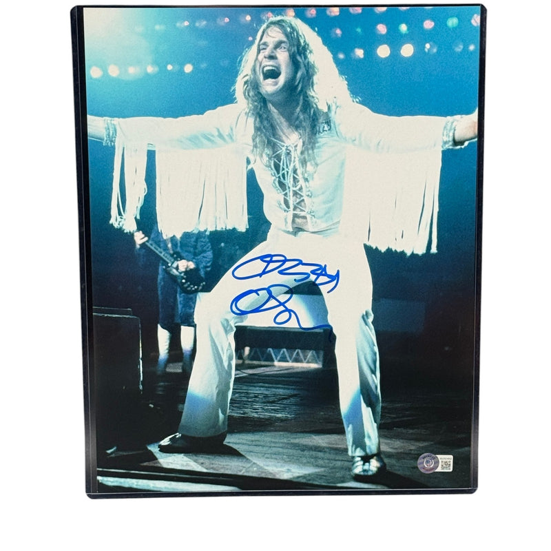 Ozzy Osbourne Signed Black Sabbath 11x14 Photo Autographed Beckett Witnessed