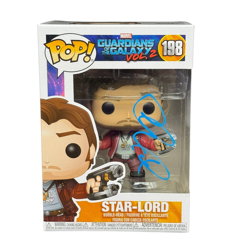 Chris Pratt Signed Marvel Star-Lord Funko Pop 198 Beckett Authentic Autograph!