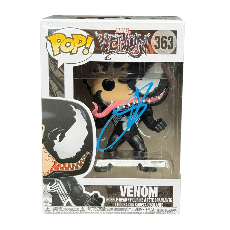 Tom Hardy Signed Venom Funko Pop 363 Eddie Brock Marvel Beckett Authentic BAS!