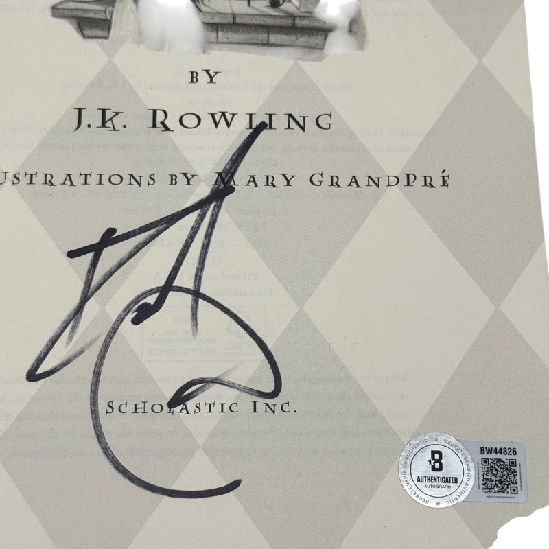 Daniel Radcliffe Signed Harry Potter Prisoner of Azkaban Book Autograph Beckett