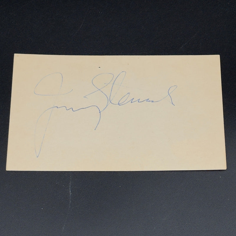 Jimmy Stewart Autograph – Signed 3” x 5” Index Card (TTM) | JSA Certified