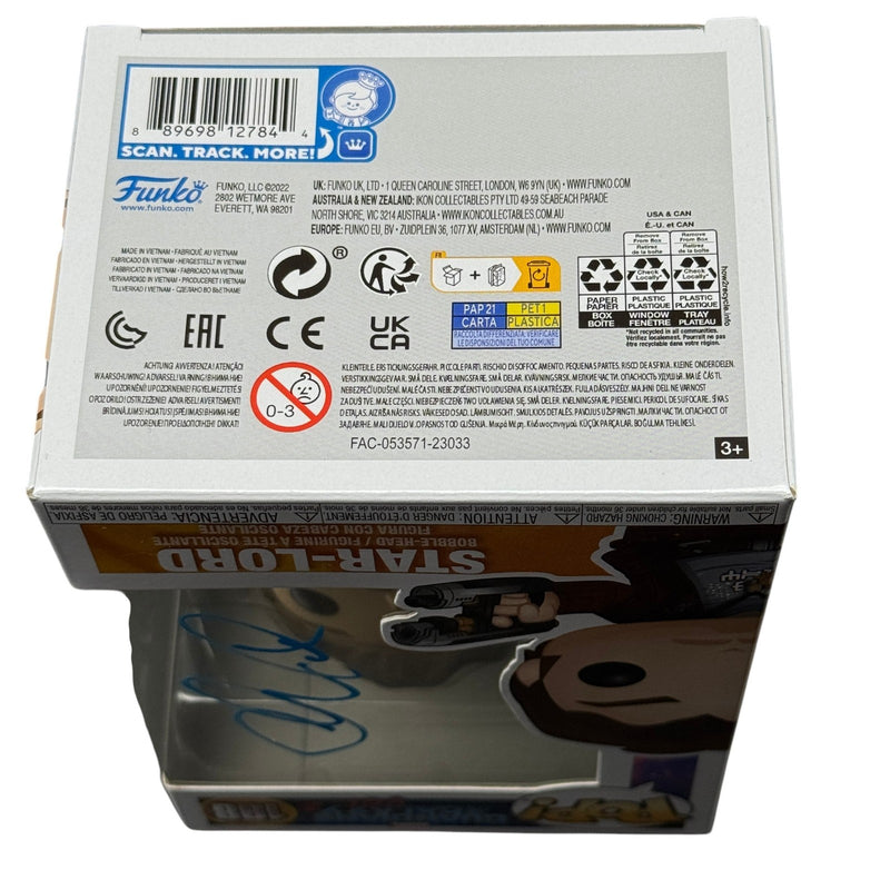 Chris Pratt Signed Marvel Star-Lord Funko Pop 198 Beckett Authentic Autograph!