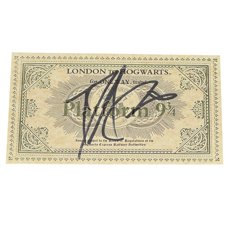 Daniel Radcliffe Signed Harry Potter Train Ticket Autograph Beckett Hologram