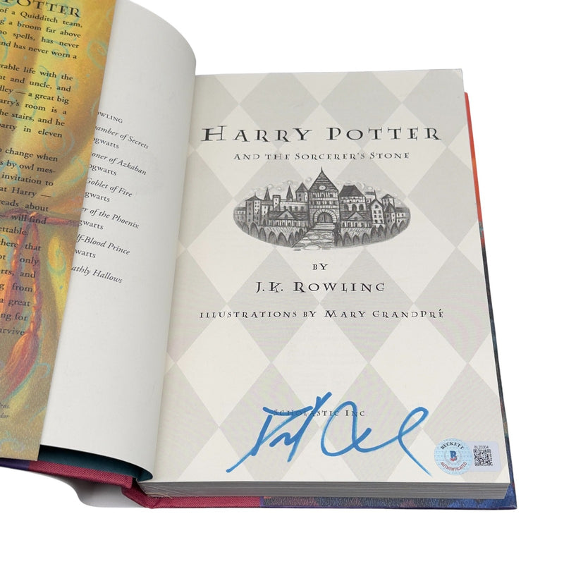 Daniel Radcliffe Signed Harry Potter Sorcerer's Stone Book Autograph Beckett!