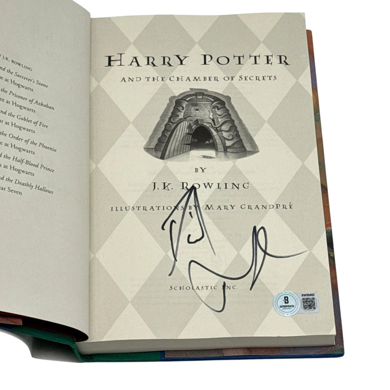 Daniel Radcliffe Signed Harry Potter Chamber of Secrets Book Autograph Beckett!!