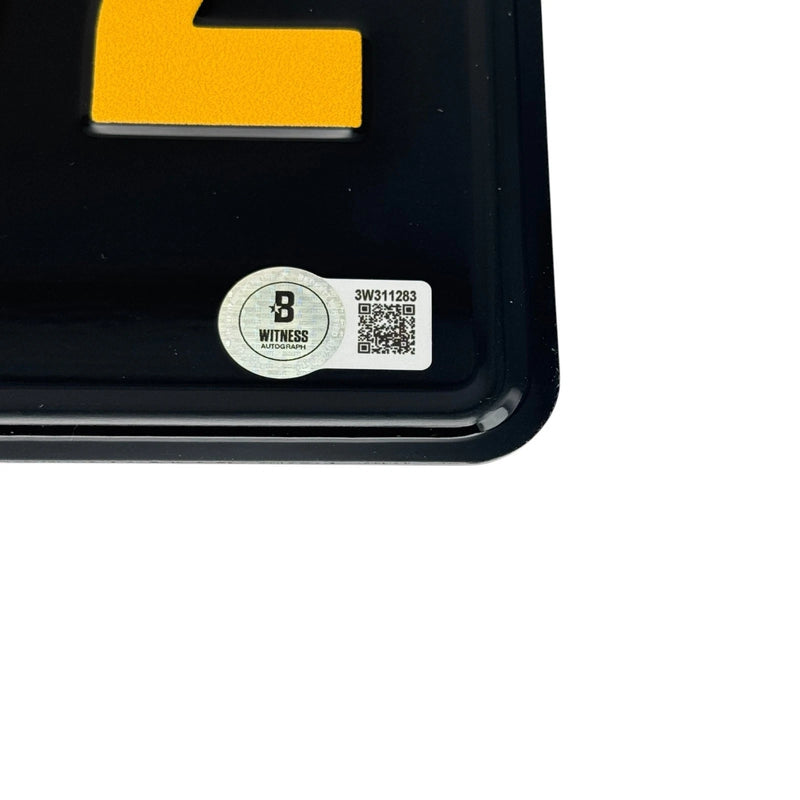 Tom Wilson Signed Biff Tannen Back to the Future License Plate Beckett Autograph