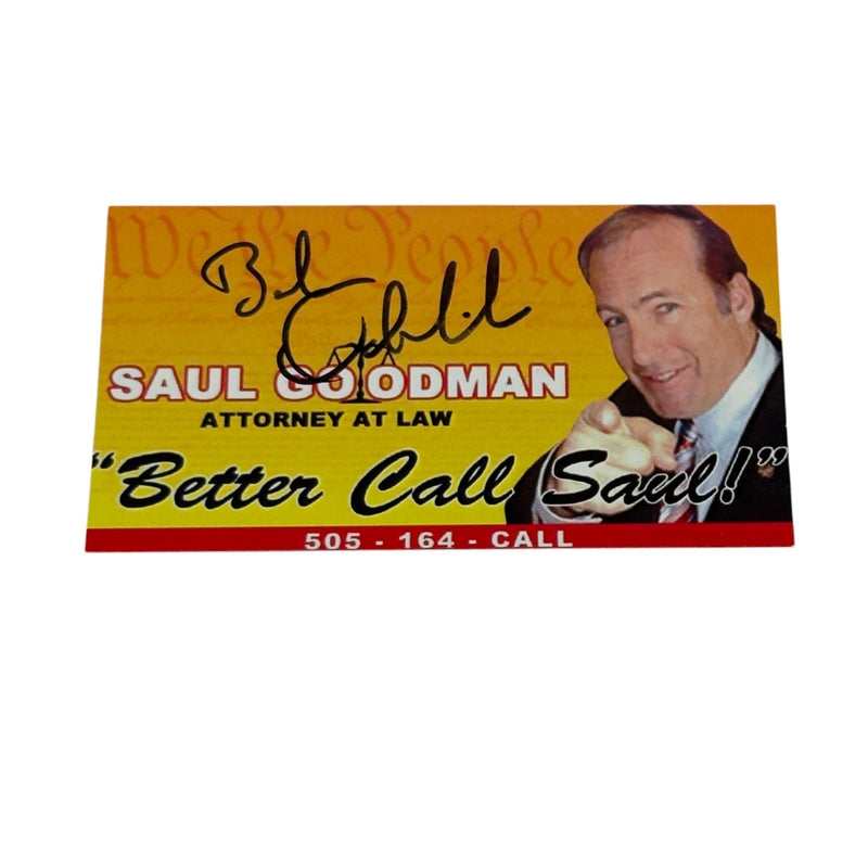 Bob Odenkirk Signed Business Card Better Call Saul Autographed Beckett Authentic