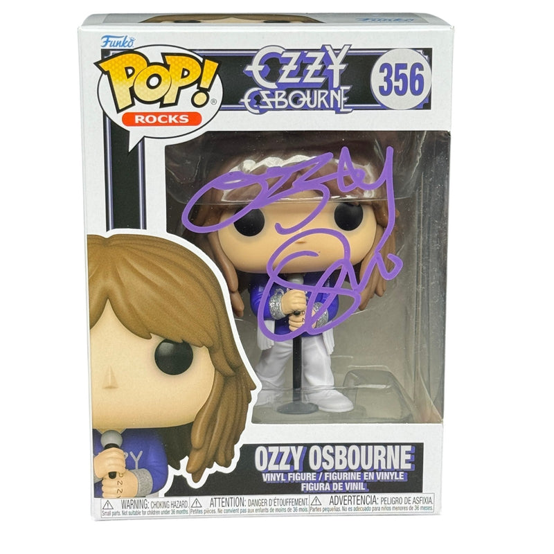 Ozzy Osbourne Signed Funko Pop 356 Black Sabbath Autograph Beckett Witnessed