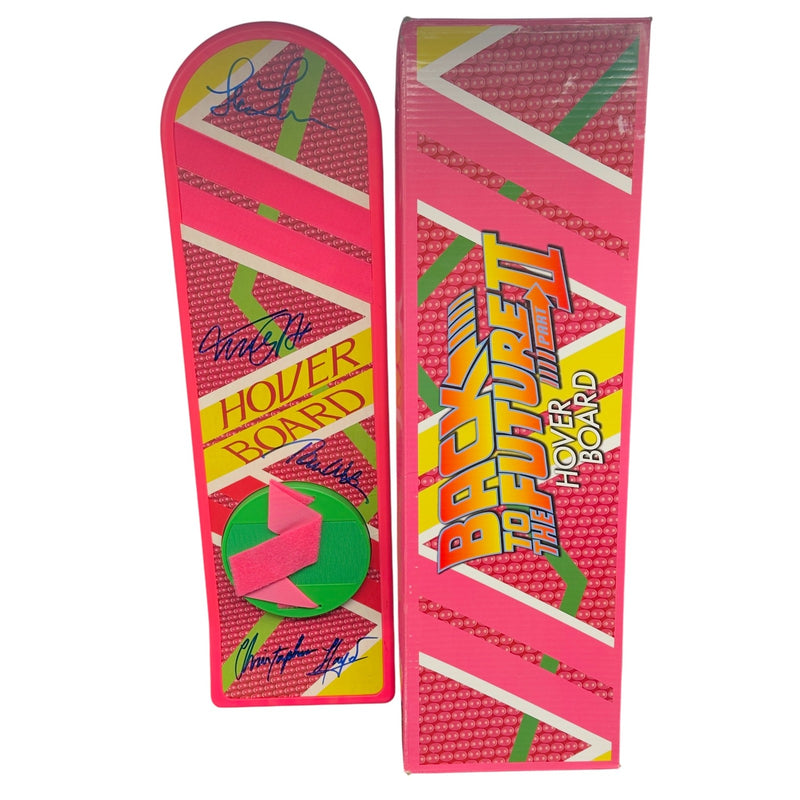 Michael J Fox Christopher Lloyd Thompson Wilson Cast Signed Hoverboard Beckett