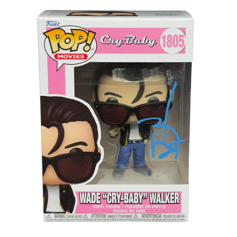 Johnny Depp Signed Wade Cry Baby Walker Funko Pop 1805 Autograph Beckett BAS