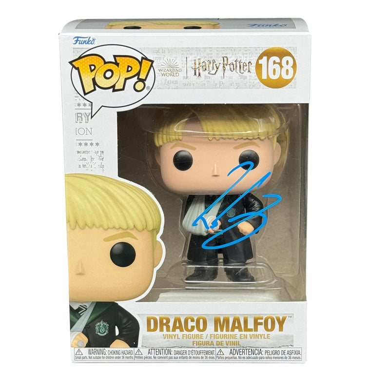 Tom Felton Signed Draco Malfoy Harry Potter Funko Pop 168 - Beckett Autograph