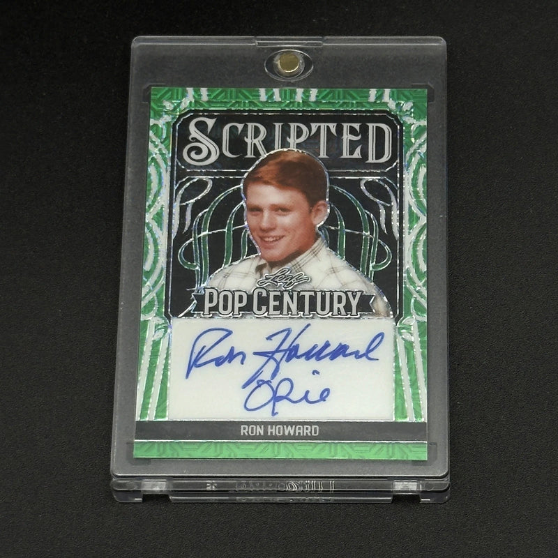 Ron Howard Signed Green Scripted "Opie" Pop Century Signature Card #1/1