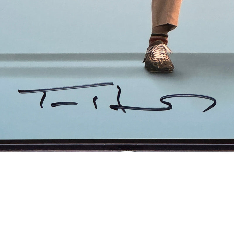 Tom Hanks Signed 11x14 Photo Forrest Gump Iconic Bench Autographed Beckett BAS
