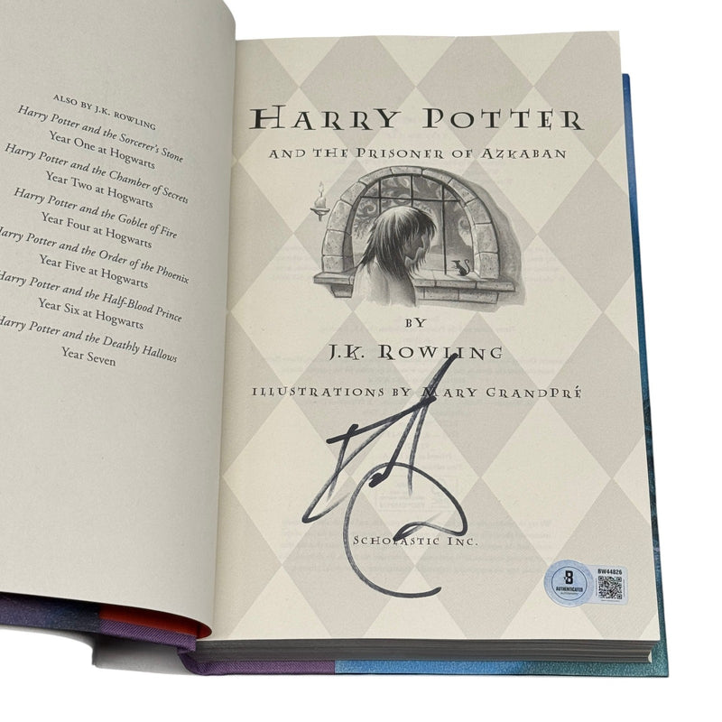 Daniel Radcliffe Signed Harry Potter Prisoner of Azkaban Book Autograph Beckett