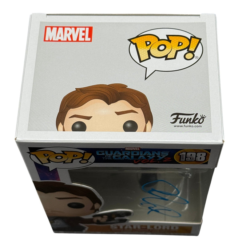 Chris Pratt Signed Marvel Star-Lord Funko Pop 198 Beckett Authentic Autograph!