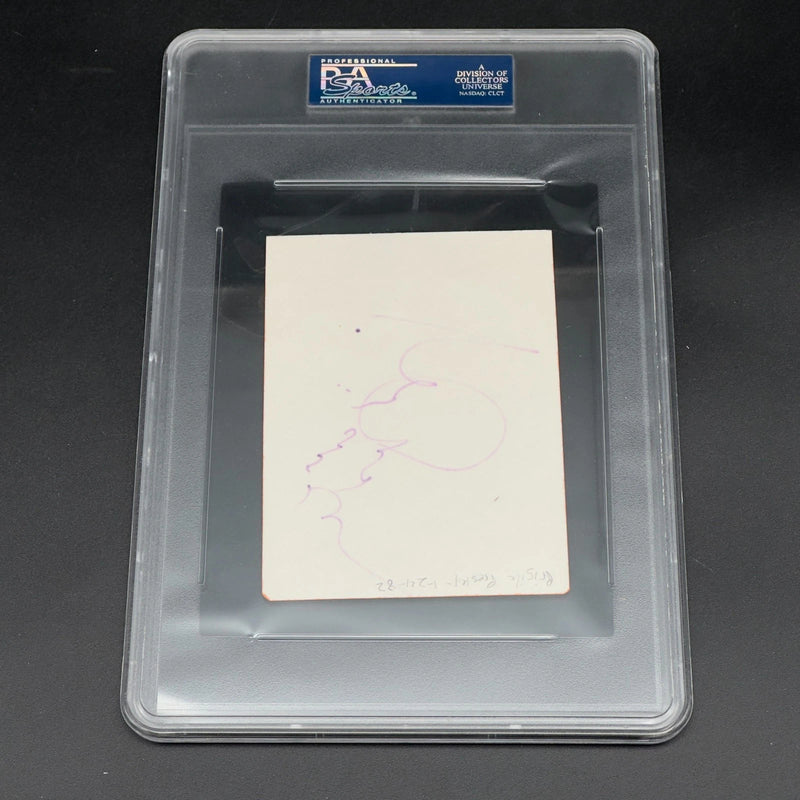 Priscilla Presley Signed Index Card Elvis Slabbed PSA/DNA Authentic Autograph