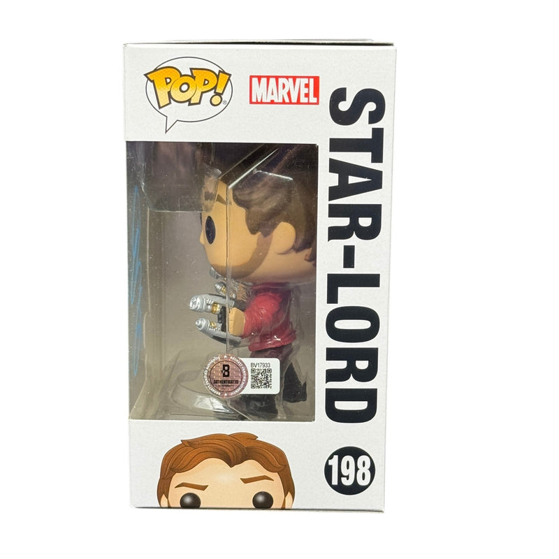 Chris Pratt Signed Marvel Star-Lord Funko Pop 198 Beckett Authentic Autograph!