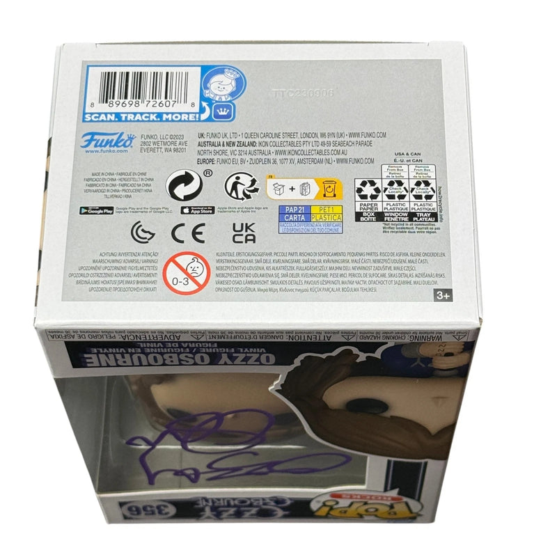 Ozzy Osbourne Signed Funko Pop 356 Black Sabbath Autograph Beckett Witnessed