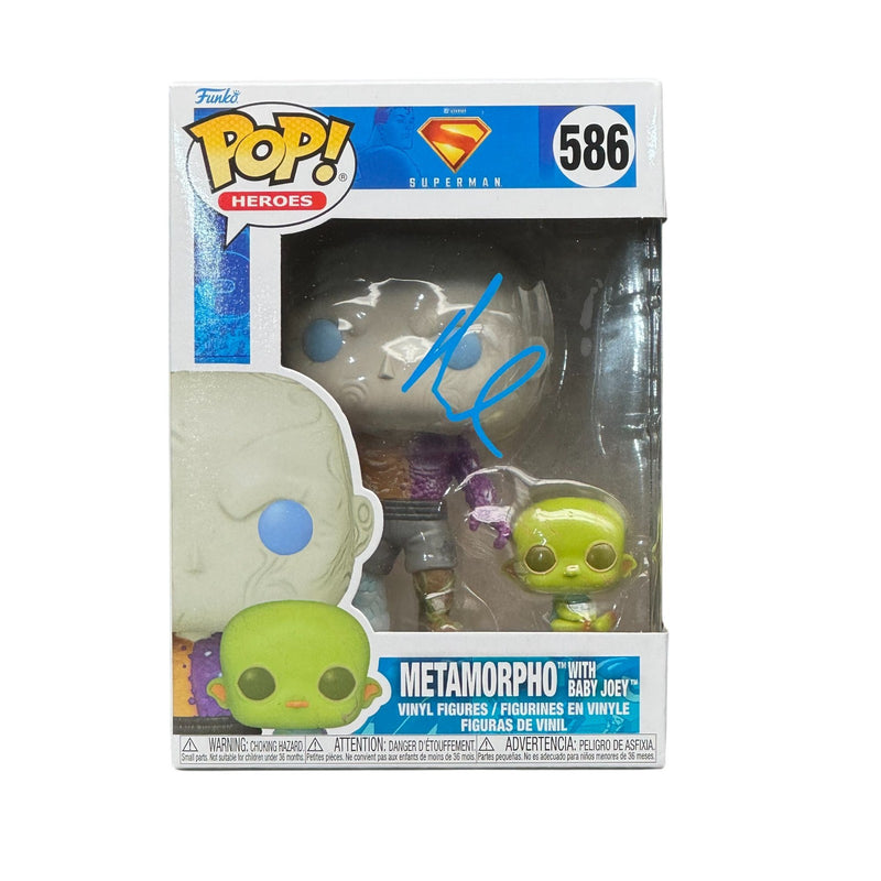 Anthony Carrigan Signed Metamorpho Funko Pop 586 Autographed Beckett Authentic