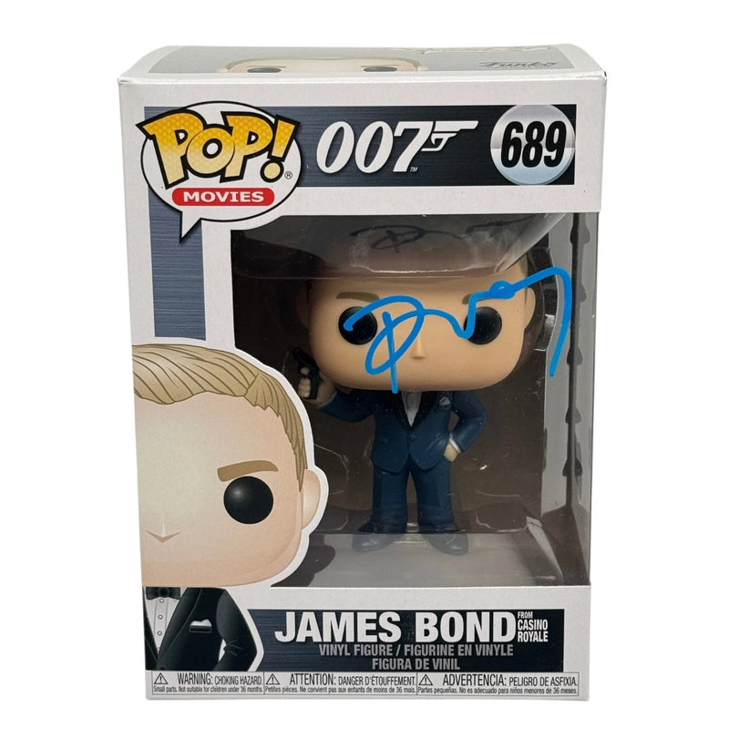 Daniel Craig Signed James Bond 007 Funko Pop 689 Autographed Beckett Authentic