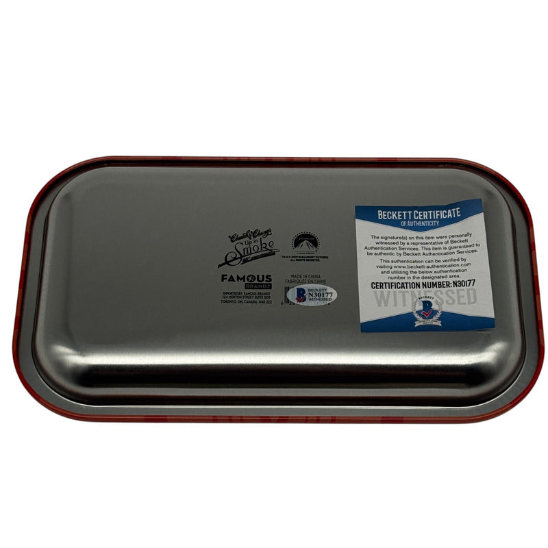 Cheech Marin Tommy Chong Signed Red Rolling Tray Up In Smoke Autograph Beckett