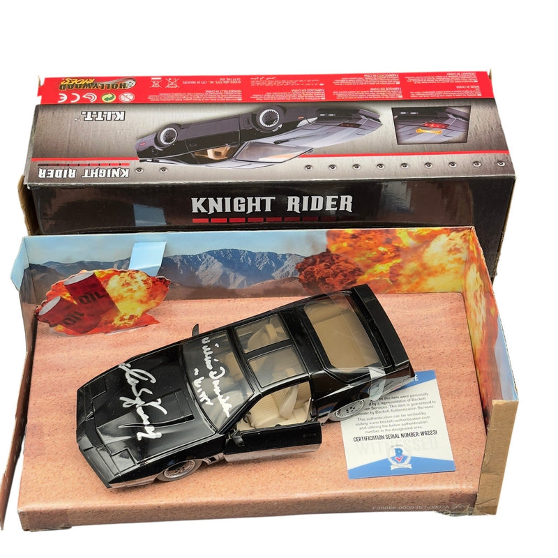 David Hasselhoff & William Daniels Signed 1:24 Diecast Autograph Beckett COA!!