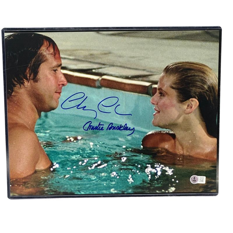 Chevy Chase & Christie Brinkley 11x14 Vacation Photo Autograph Beckett Authentic