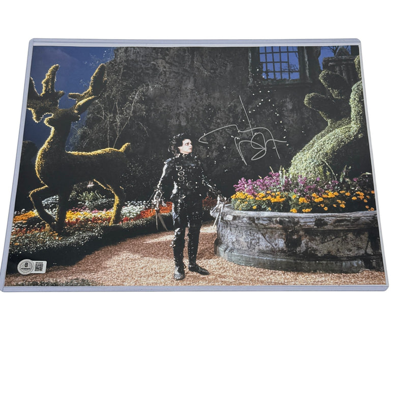 Johnny Depp Signed Edward Scissorhands 11x14 Photo Autograph Beckett Authentic