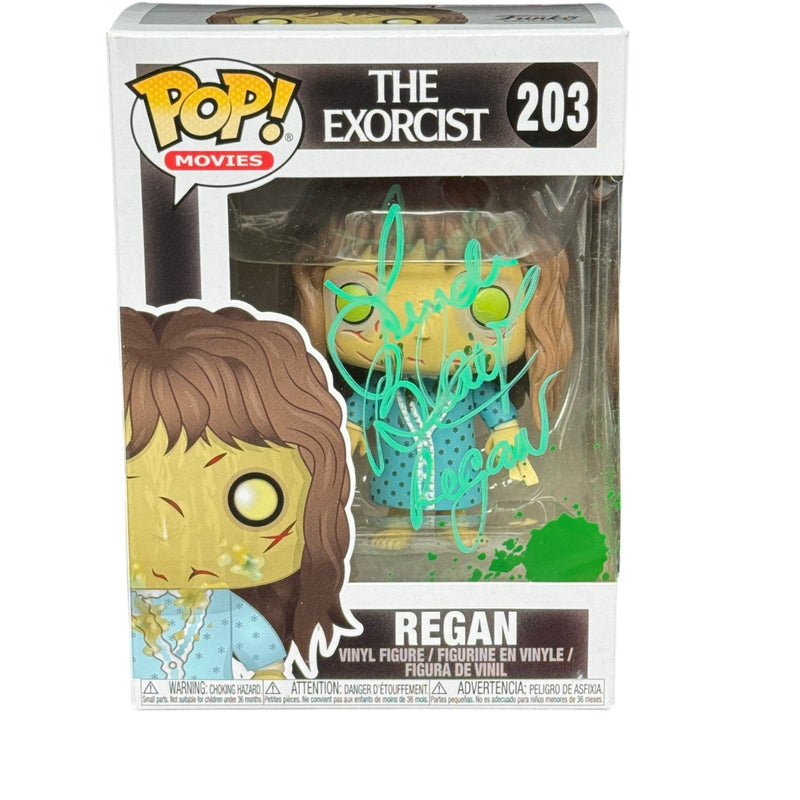 Linda Blair Signed Regan Funko Pop 203 The Exorcist Autograph Beckett Authentic.