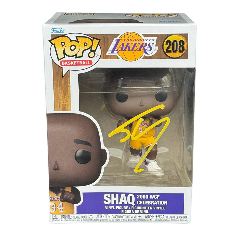 Shaquille O'Neal Signed Shaq Funko Pop 208 Los Angeles Lakers Beckett Autograph
