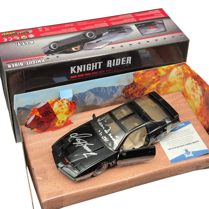 David Hasselhoff & William Daniels Signed 1:24 Diecast Autograph Beckett COA!