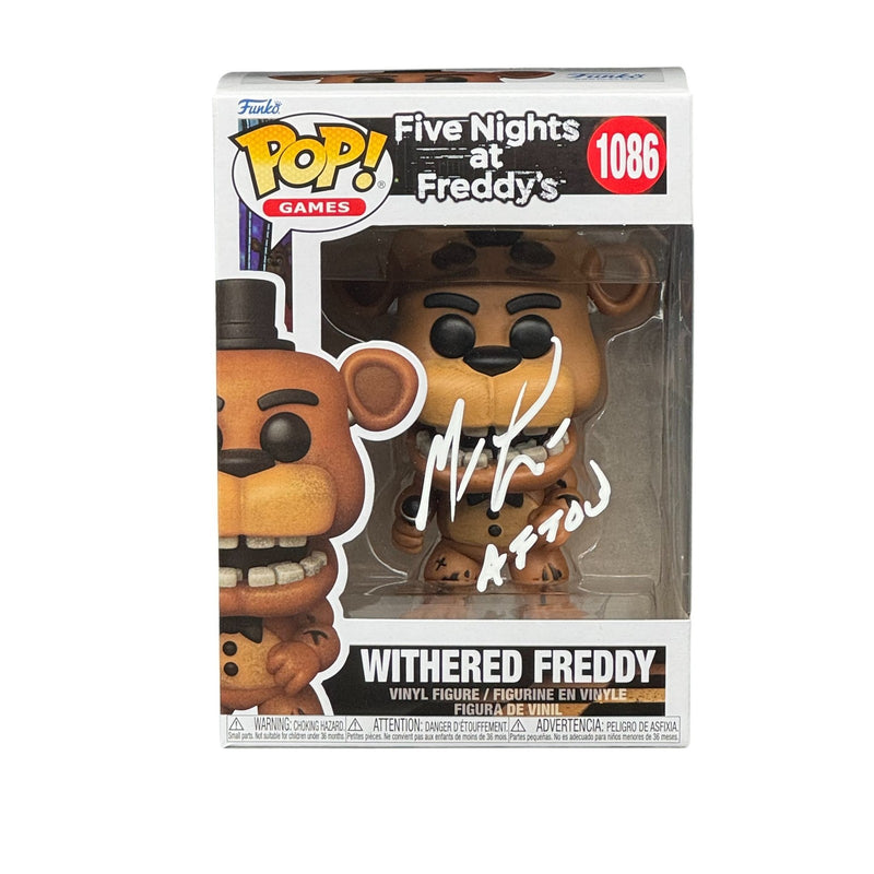 Matthew Lillard Signed Withered Freddy Funko Pop 1066 "Afton" Beckett Autograph