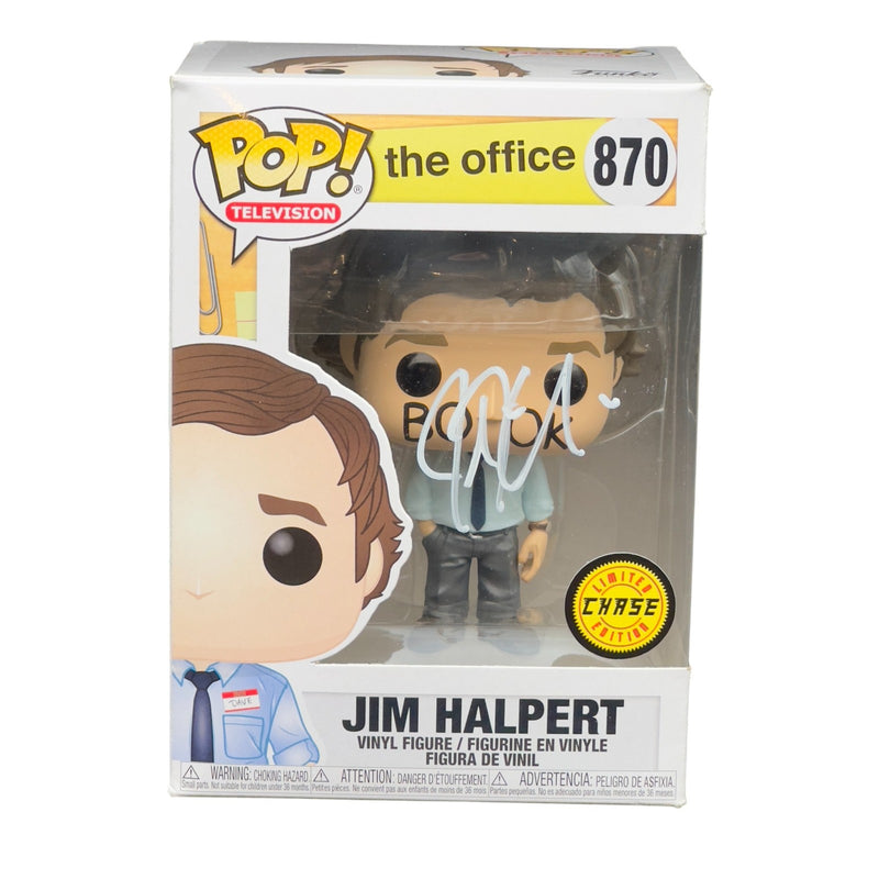 John Krasinski Signed Jim Halpert Funko Pop 870 The Office Beckett Authentic