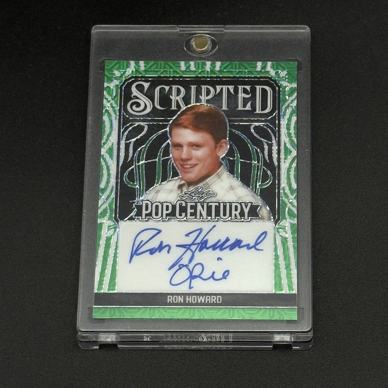 Ron Howard Signed Green Scripted "Opie" Pop Century Signature Card #1/1