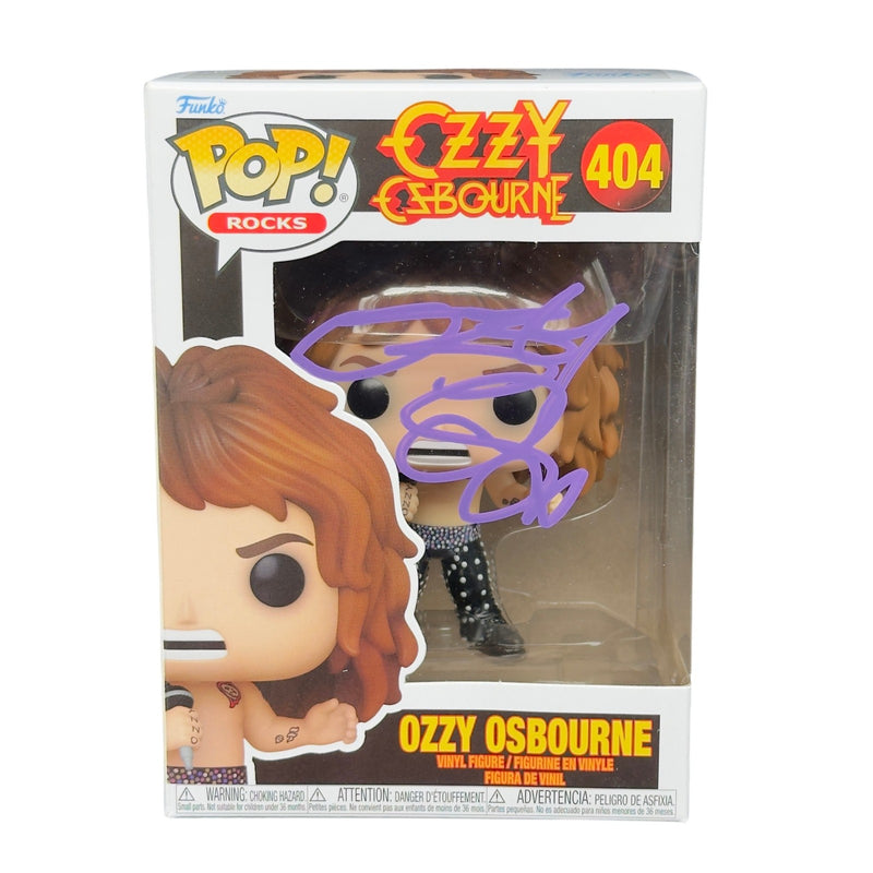 Ozzy Osbourne Signed Funko Pop 356 Black Sabbath Autograph Beckett Witnessed