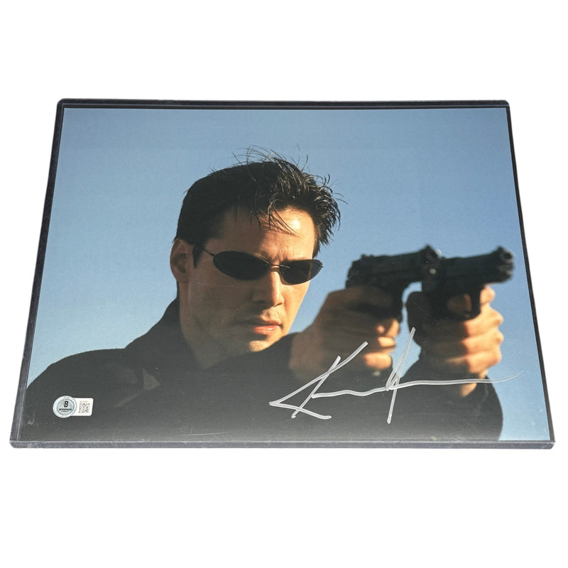 Keanu Reeves Signed John Wick The Matrix 11x14 Photo Beckett Authentic Autograph