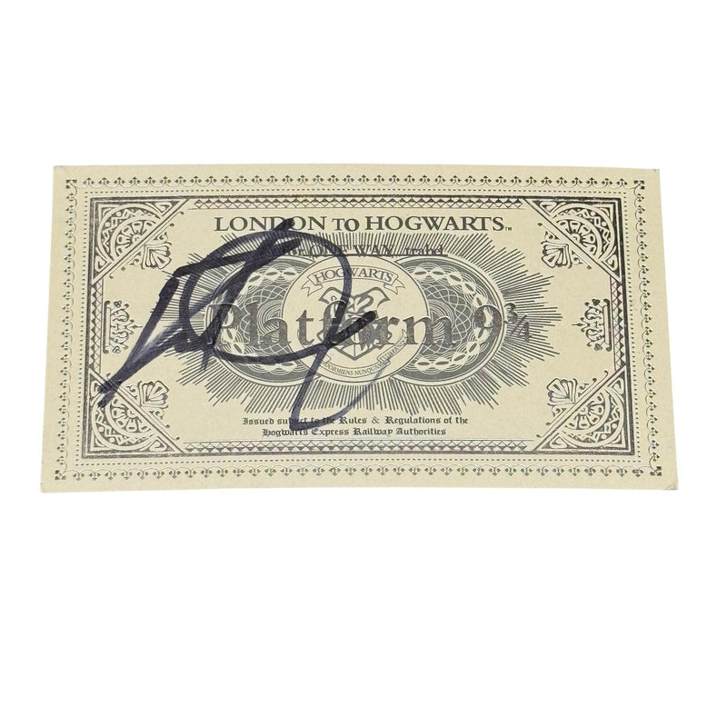 Daniel Radcliffe Signed Harry Potter Train Ticket Autograph Beckett BAS Hologram