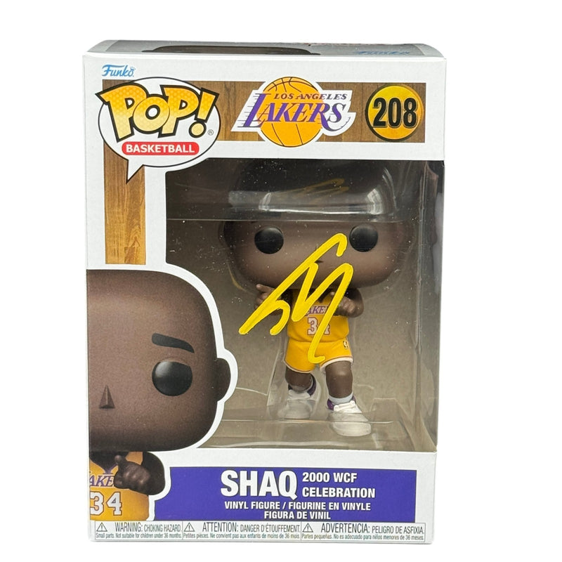 Shaquille O'Neal Signed Shaq Funko Pop 208 Los Angeles Lakers Beckett Autograph