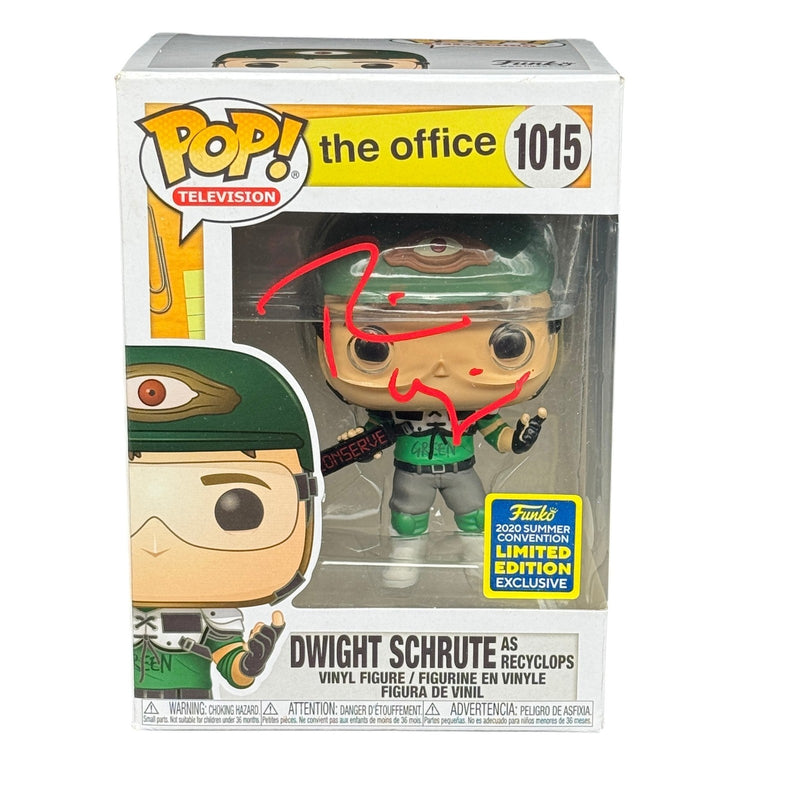 Rainn Wilson Signed Dwight Schrute Funko Pop 1015 Office Autograph Beckett COA