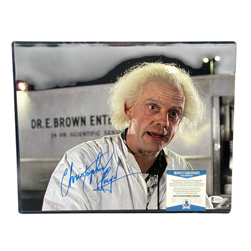 Christopher Lloyd Signed BTTF 11x14 Photo Doc Brown Beckett Authentic Autograph!