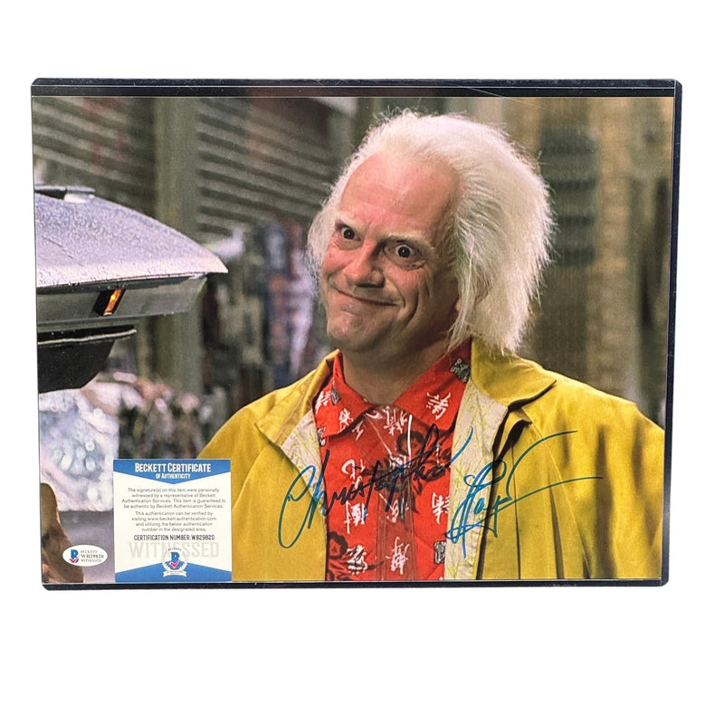Christopher Lloyd Signed BTTF 11x14 Photo Doc Brown Beckett Authentic Autograph