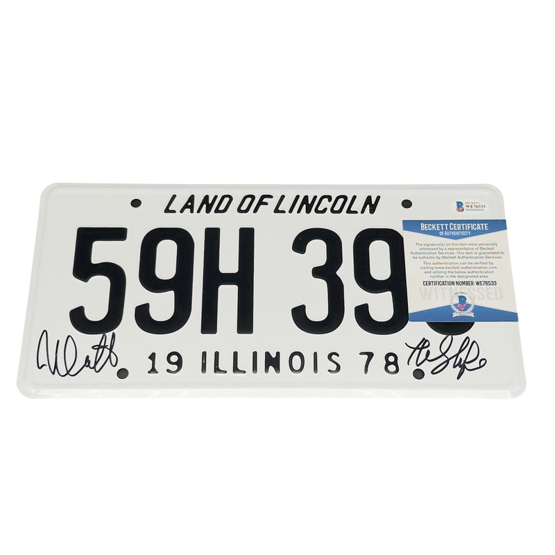 Nick Castle Signed Michael Myers "The Shape" License Plate Halloween Beckett BAS