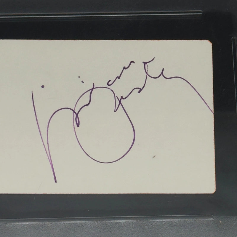 Priscilla Presley Signed Index Card Elvis Slabbed PSA/DNA Authentic Autograph