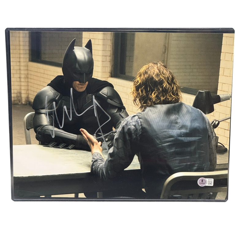 Christian Bale Signed 11x14 Photo Batman The Dark Knight Autograph Beckett BAS!