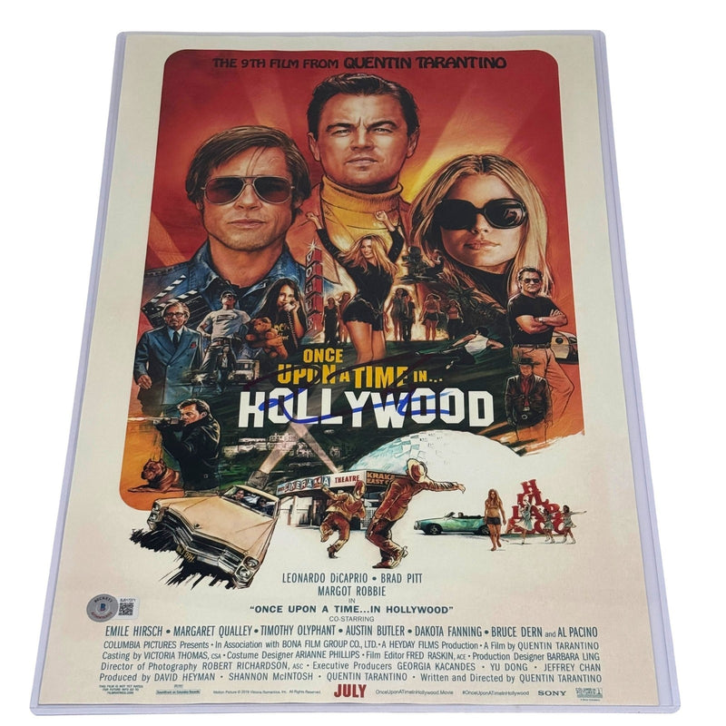 Quentin Tarantino Signed Once Upon a Time In Hollywood 12x18 Photo Beckett