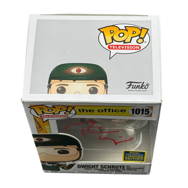 Rainn Wilson Signed Dwight Schrute Funko Pop 1015 Office Autograph Beckett COA