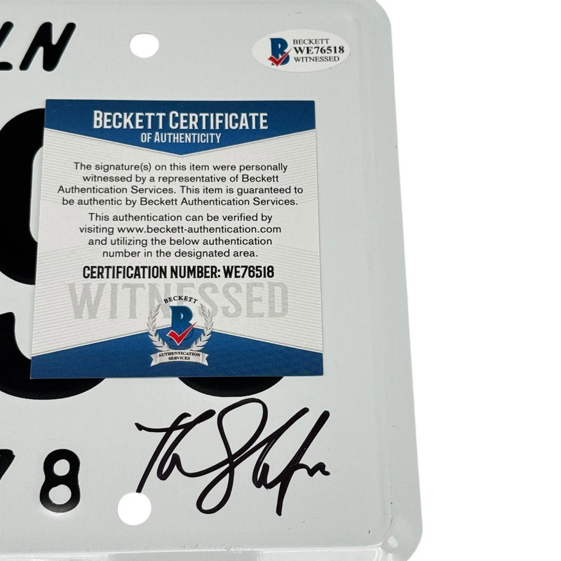Nick Castle Signed Michael Myers "The Shape" License Plate Halloween Beckett BAS