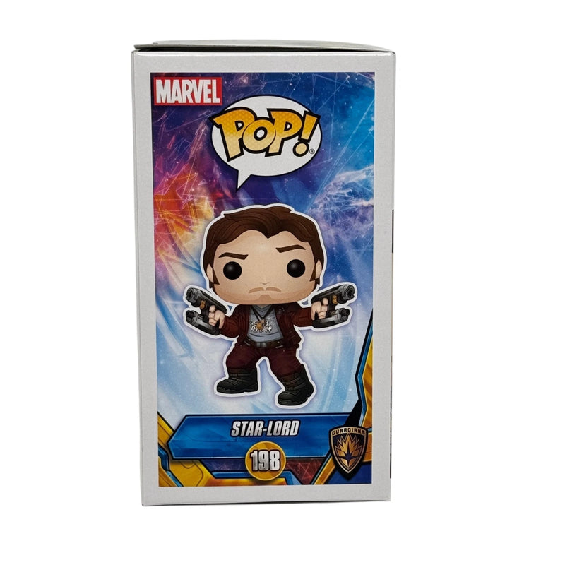 Chris Pratt Signed Marvel Star-Lord Funko Pop 198 Beckett Authentic Autograph!!