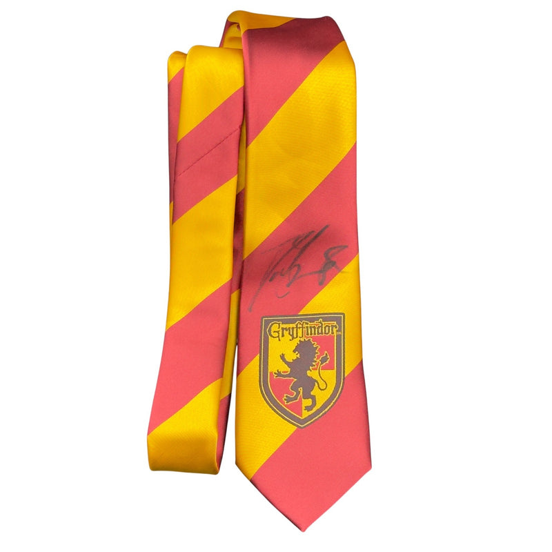 Daniel Radcliffe Signed Harry Potter Gryffidndor Neck Tie Autograph Beckett BAS!